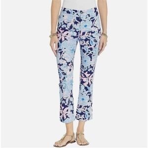 Lilly Pulitzer Kelly High Rise Crop Flare Pants 6